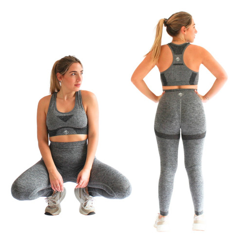 Conjunto Deportivo Seamless - Top Deportivo + Calza Larga