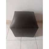 Puff Cubo 40x40 Ecocuero Reforzado