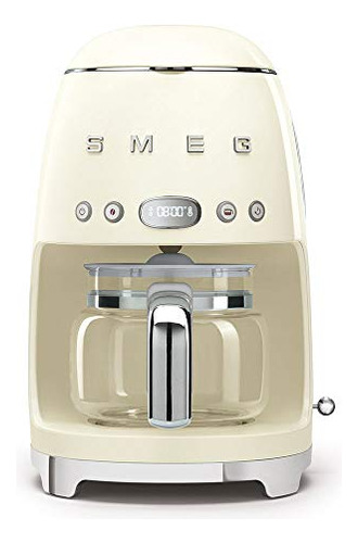 Smeg Retro Style Coffee Maker Machine, 17.3 X 12.8 X 11.3, C