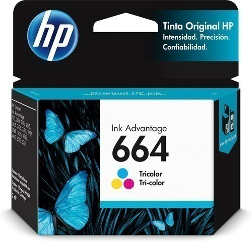 Tinta Hp 664 F6v28al Tricolor Deskjet 1115/3835/2135/3635