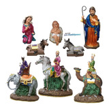 Pesebre Biblico Caucho 45 Cm 9 Pz