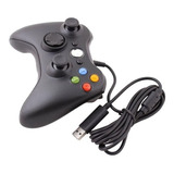 Control Alambrico Para Xbox 360 Y Pc Windows Gamepad Color Negro