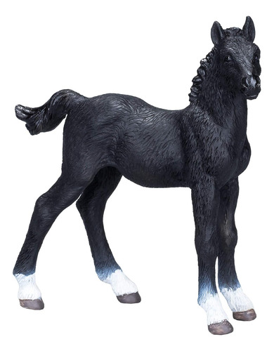 Mojo - Figura De Juguete Con Diseño De Caballos, Color Negro