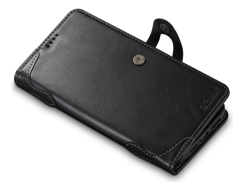 Capa De Couro Flip Wallet Cards Solt Wallet Para iPhone