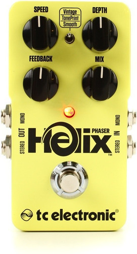 Pedal Tc Electronic Helix Phaser Efecto Guitarra Analogo P Color Amarillo