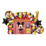 Kit De Decoracion Fiesta Cumpleaños Globo Mickey Mouse 71pz