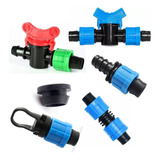 Kit Accesorios Cinta De Riego Goteo 16mm  Cultivos Jardines