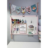 Pegboard Quadro Decorativo Branco Painel Perfurado Furadinho