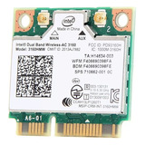 Placa Vermelha Wifi Notebook Intel 3160 Dual Band + Bluetooth 4.0