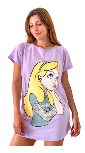 Remeron Oversize Mujer Diseño Princesas Disney Y Personajes