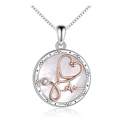Collar Estetoscopio Corazón Enfermera Strass | Meses sin interés
