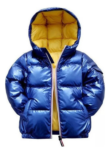 Chaqueta Impermeable Brillante Niños Abrigo Invierno Grueso