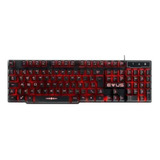 Teclado Gamer Thunder Evus Tc-05 Iluminado Rgb Usb