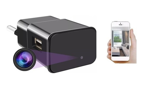 Mini Câmera  Escondida Em Carregador 1080p Pega Traição