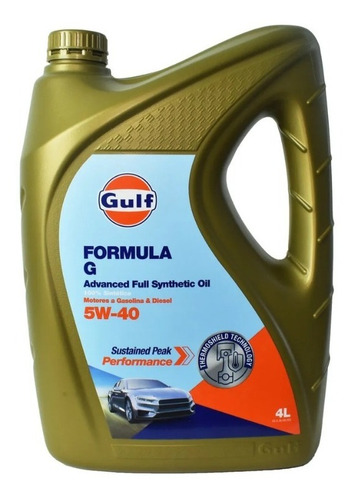 Lubricante Gulf Formula G 5w40 - 4 Litros  100% Sintetico