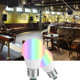 Bombilla Led E27 3w Rgb 16 Colores Con Control Remoto Para P