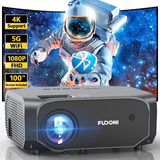 Proyector Fudoni Con 5g Wifi Y Bluetooth, L Proyector De Pel