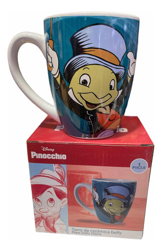 Taza Tarro Cerámica Pepe Grillo Disney 100% Nueva 500ml