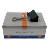 Clipes Para Papel Binder 40mm Preto - Caixa Com 12 - Brw