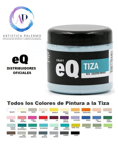 Pintura Tiza Chalk Eq Arte Craft 200c Varios Colores