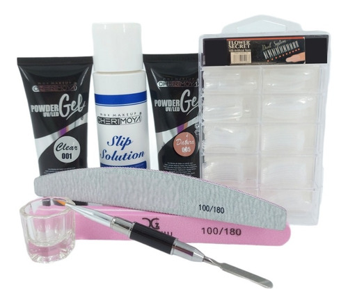 Kit De Polygel Completo Cherimoya Dual System Lima Sponge