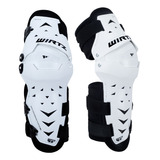 Rodillera Motocross Enduro Atv Articulada Wirtz Elevate Color Blanco Talle S/m