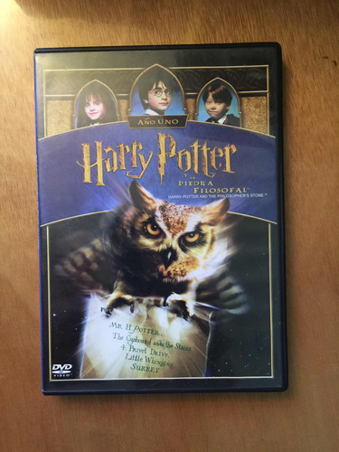 Harry Potter Y La Piedra Filosofal Año Uno Dvd