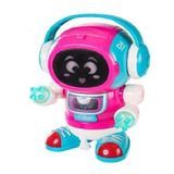 Juguete Robot Camina Sonido Luz Rotación Bailarín Color Fucsia Y Rojo Personaje Dancing