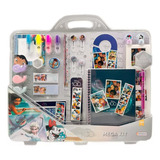 Mega Kit Disney 100 Set Arte Infantil Cuaderno Stickers