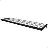 Prateleira Aramada 90x30cm Tubo 20x30mm Organizador 1 Uni Cor Preto