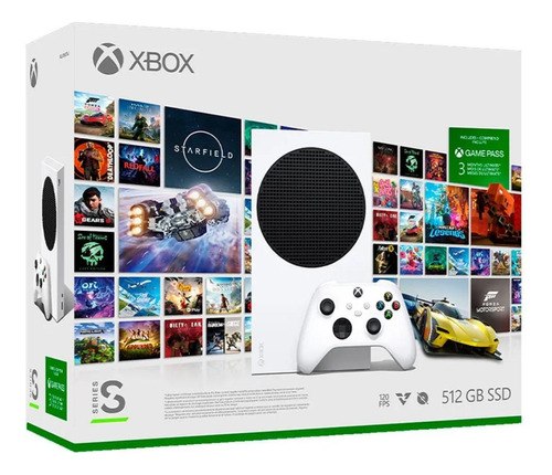 Xbox Series S 512gb 1 Controle + Game Pass Microsoft Novo