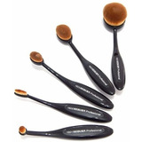 Heburn Kit 1600 Master Brush X5 Brochas Maquillaje Local Color Negro