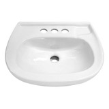 Lavabo Cerámico Con Rebosadero Blanco Giza Envio Gratis