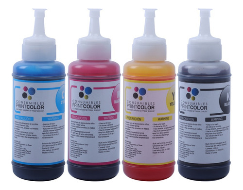 Pack 4 Tinta Compatibl Para Brother Epson Canon Lexmark T664