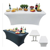 Funda De Mantel Tela Spandex Mesa 6tf 180x77x74cm Evento