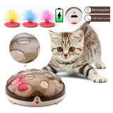 Juguete Interactivo Para Gato Con Movimiento Y Plumas 