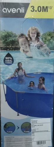 Piscina Estructural-3.0mx0,76cms Redonda -adultos Y Niños