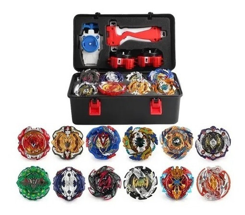 17 Piezas Top Beyblade Burst Bey Blade De Juguete, Con Caja