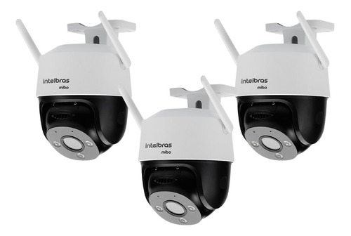 3 Câmeras Wi-fi 360° Im7+ Full Color Intelbras Ip Dome F Hd