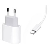 Cargador Rápido Usb-c Doble Salida 20w - Cable De 1m Color Blanco