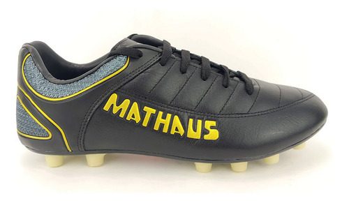 Chuteira Futebol Campo Mathaus New Galatic Couro Natural