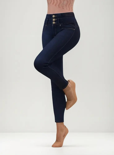 Jeans Praga Ref 215 Corte Colombiano Strech Levanta Pompas | Envío gratis