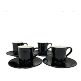 Set Tazas Y Platos 90ml Wayu Expresso 8 Piezas