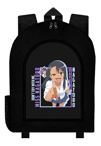 Mochila Negra Anime Don't Toy With Me Miss Nagatoro Art004