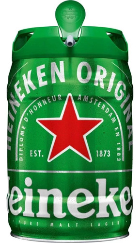 Barril De Chopp Premium 5 Litros Cerveja - Heineken 