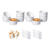 Pack 12 Unid. Pocillo Ramekin Cerámica Porcelana  9 Cm