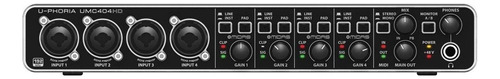 Umc404hd Interface De Áudio Behringer U-phoria 100v/240v