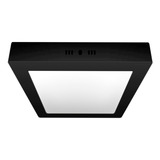 Panel Led Plafon Cuadrado 24w=180 2160l Marco Negro Macroled