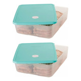 Tupper® Freezer Time 3,1lt X2 Tupperware® 0% De Bpa 