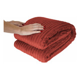 Cobertor Manta Canelada Queen-microfibra  2.40 X 2.20m
